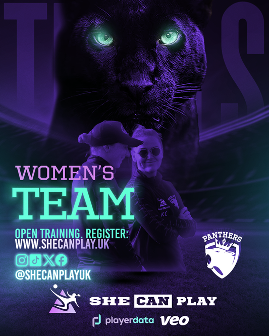 ESSEX WOMEN'S FOOTBALL TEAM SHE CAN PLAY PANTHERS