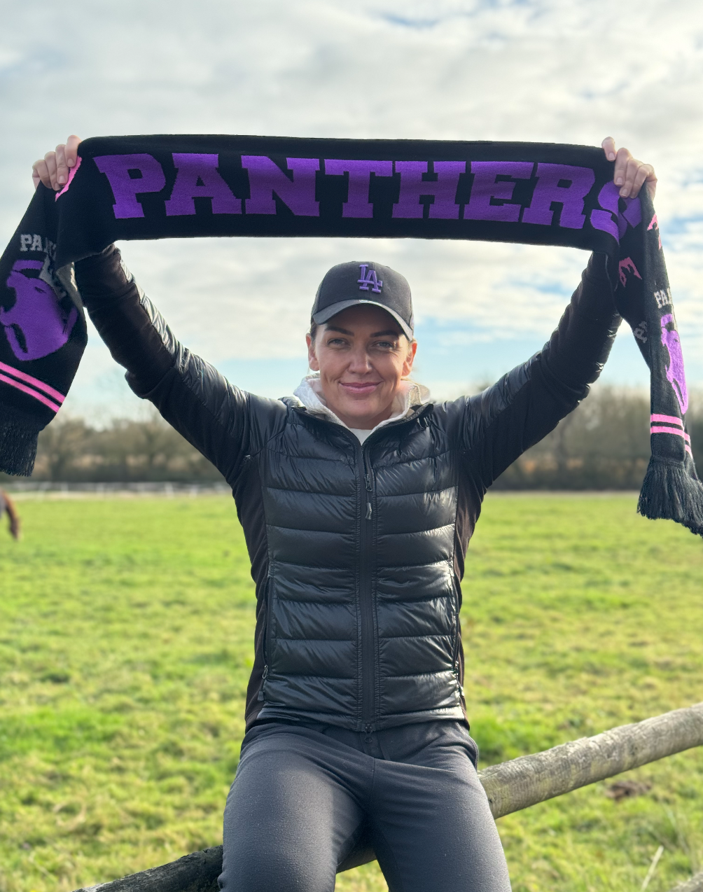 Panthers Scarf - SHE CAN PLAY