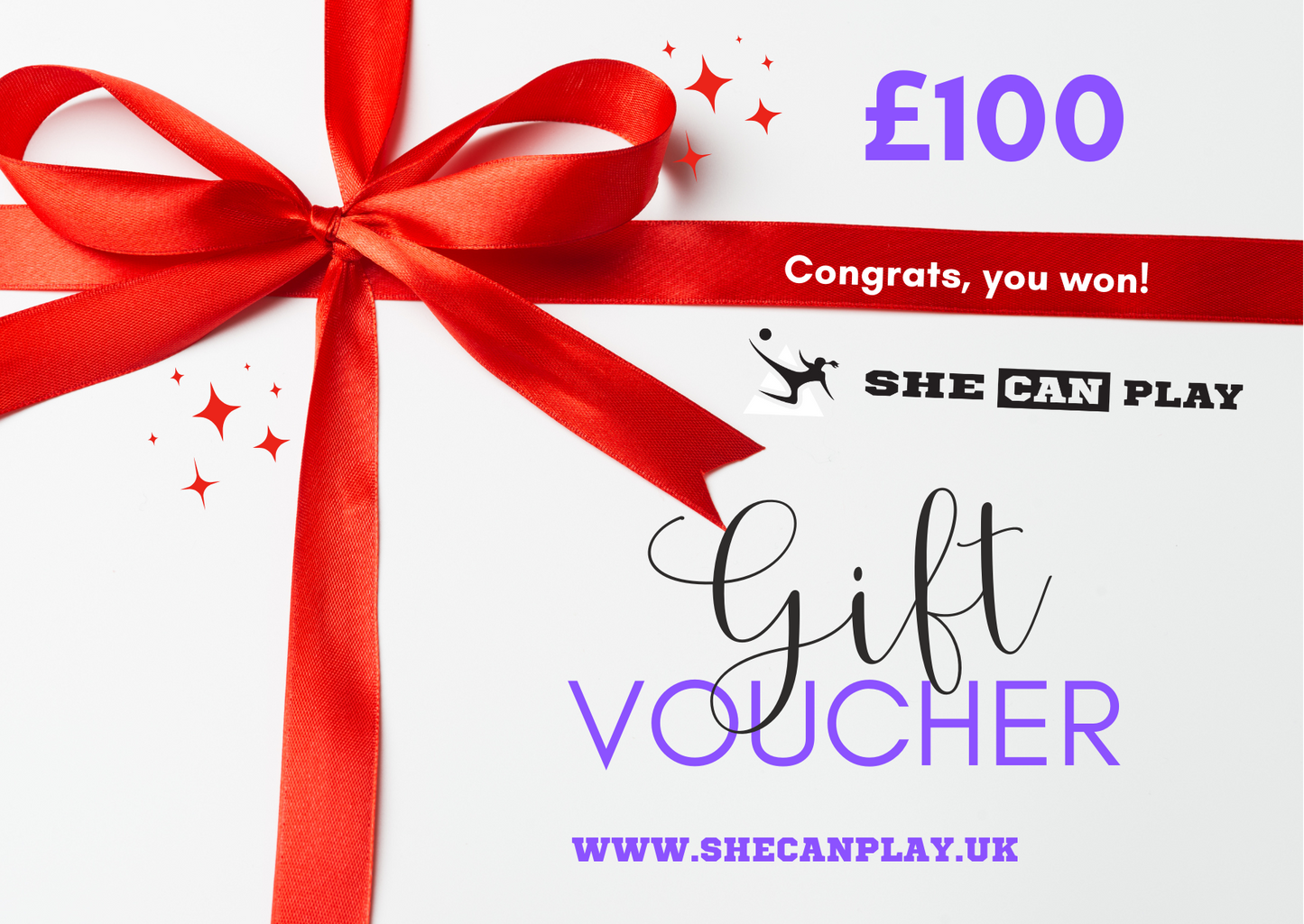 SHE CAN PLAY GIFT CARD - SHE CAN PLAY