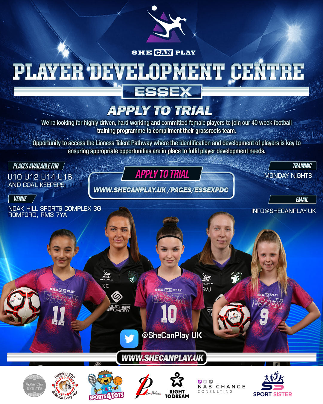 Under 11 Essex Player Development Centre - SHE CAN PLAY